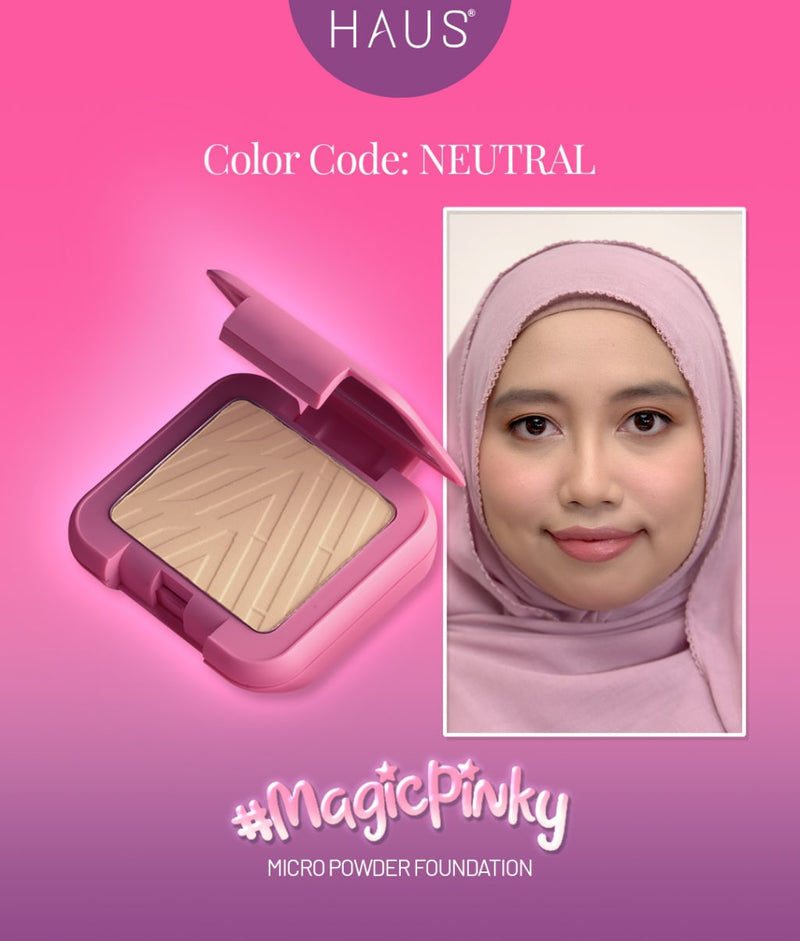 MAGIC PINKY MICRO POWDER FOUNDATION BY HAUS COSMETICS