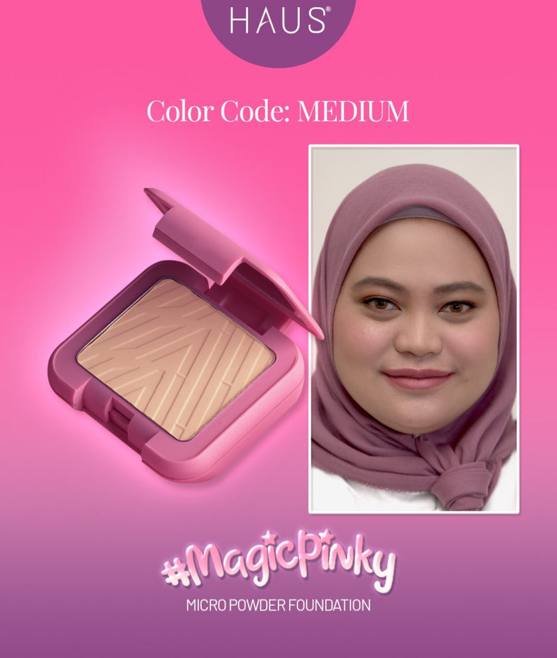 MAGIC PINKY MICRO POWDER FOUNDATION BY HAUS COSMETICS